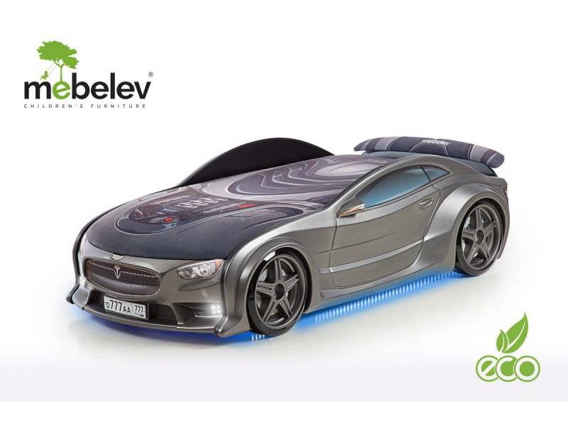 кровать-машина объемная (3d) neo "тесла" (графит) в Дзержинске