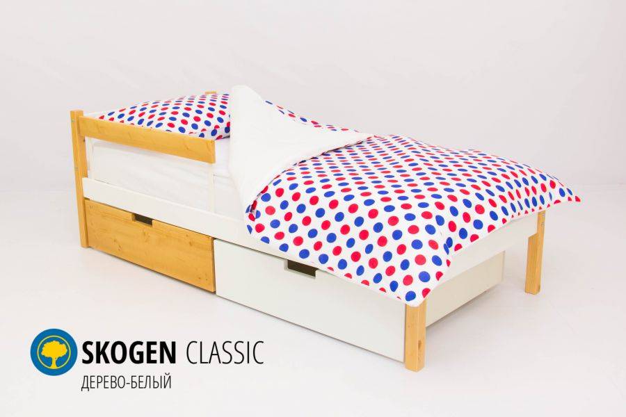 детская кровать skogen classic дерево-белый в Дзержинске