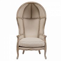 кресло с капюшоном versailles chair бежевый лен в Дзержинске