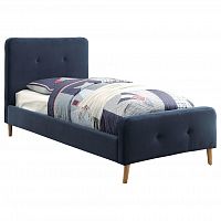 кровать button tufted flannelette navy 140х200 в Дзержинске