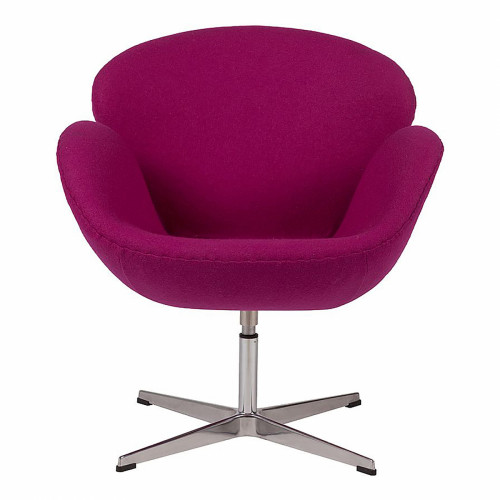 кресло swan chair лиловое в Дзержинске