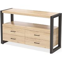 тумба под tv neo loft с 4 ящиками светло-коричневая в Дзержинске