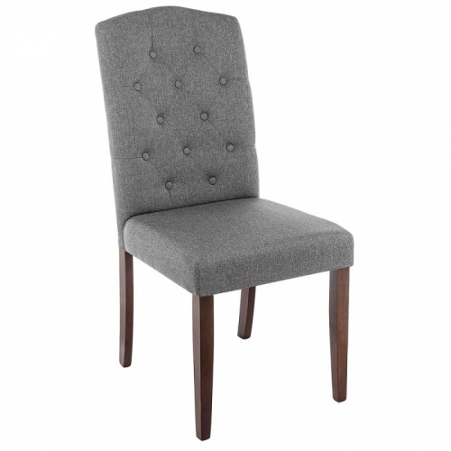 стул деревянный dark walnut / fabric grey в Дзержинске