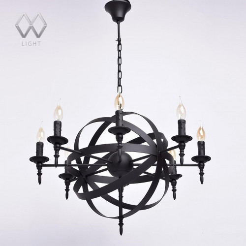 подвесная люстра mw-light замок 249017208 черная в Дзержинске
