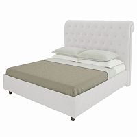 кровать двуспальная 160х200 белая из велюра sweet dreams в Дзержинске