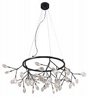 подвесная светодиодная люстра crystal lux evita sp45 d черная в Дзержинске