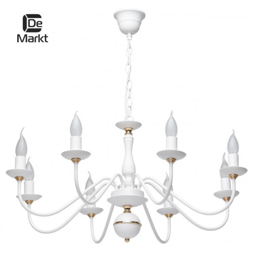 подвесная люстра de markt свеча 301018608 белая в Дзержинске