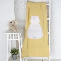 плед зайка 60*120 св.желтый+белый в Дзержинске