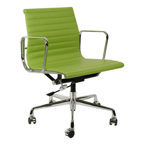 кресло eames style салатовая кожа в Дзержинске