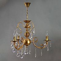подвесная люстра ambiente alicante 8888/3 ab leaf crystal в Дзержинске