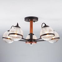 потолочная люстра eurosvet livia 70081/5 черный в Дзержинске