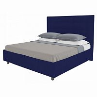 кровать двуспальная 160х200 синяя royal black в Дзержинске