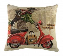 подушка с картинкой scooter dogs red в Дзержинске