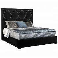 кровать двуспальная 180х200 черная petals queen в Дзержинске