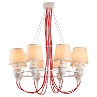 подвесная люстра arte lamp sergio a3325lm-8wh в Дзержинске