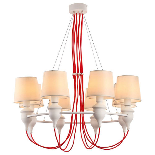 подвесная люстра arte lamp sergio a3325lm-8wh в Дзержинске