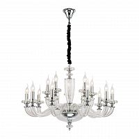 подвесная люстра lucia tucci ashanti 1255.15 clear матовый никель, белая в Дзержинске