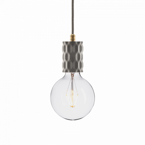 подвесной светильник beton glitter gray brass в Дзержинске