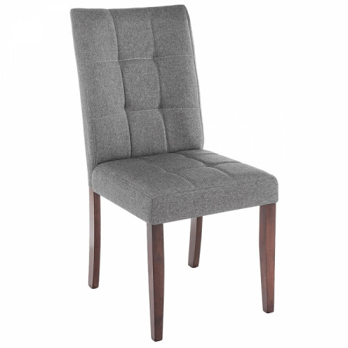стул деревянный madina dark walnut / fabric grey в Дзержинске