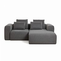 диван blok sofa 2 правый угол темно-серый от la forma (ex julia grup) в Дзержинске