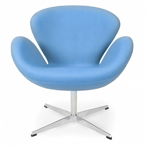 кресло swan chair голубое в Дзержинске