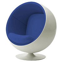 детское кресло eero ball chair бело-синее в Дзержинске