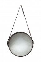 зеркало на ремне круглое металлическое диаметр 38 см iron and rope round в Дзержинске