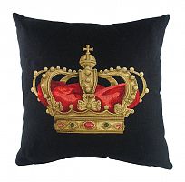 подушка с картинкой короны king crown black в Дзержинске