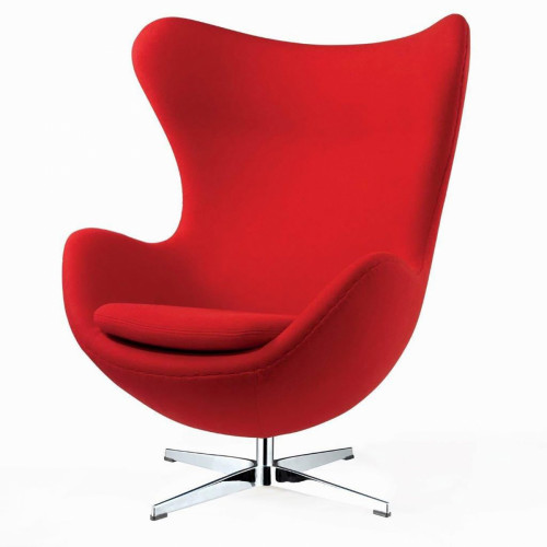 кресло egg chair кашемир красное в Дзержинске