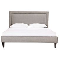 кровать двуспальная 180х200 серая laval upholstered в Дзержинске