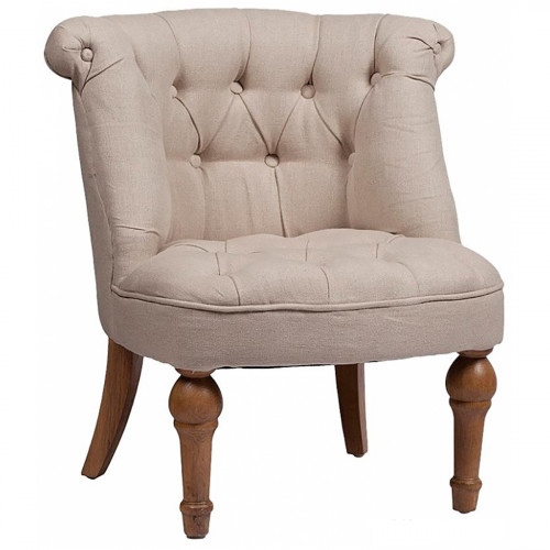 кресло sophie tufted slipper chair бежевое в Дзержинске