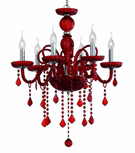 подвесная люстра ideal lux giudecca sp6 rosso в Дзержинске