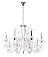 подвесная люстра crystal lux letisia sp8 white белая в Дзержинске