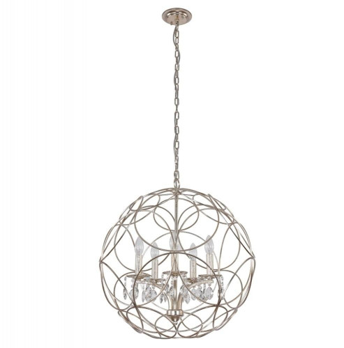 подвесная люстра crystal lux aria sp5 silver в Дзержинске