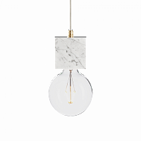 подвесной светильник marmor veldi bianco brass в Дзержинске
