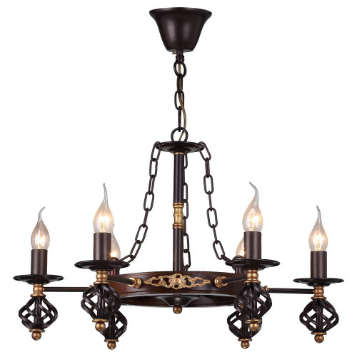 подвесная люстра arte lamp cartwheel a4550lm-6ck в Дзержинске