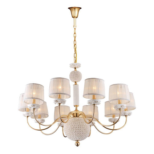 подвесная люстра crystal lux adagio sp10 белая в Дзержинске