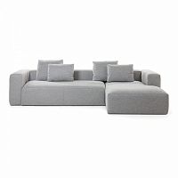 диван blok sofa 3 правый угол светло-серый от la forma (ex julia grup) в Дзержинске