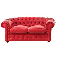 диван честерфилд (chesterfield) прямой красный в Дзержинске