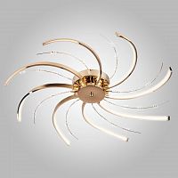 потолочная светодиодная люстра eurosvet twist 90054/8 золото в Дзержинске