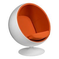 кресло eero aarnio style ball chair оранжевое в Дзержинске