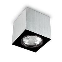 потолочный светильник ideal lux mood pl1 small square alluminio в Дзержинске