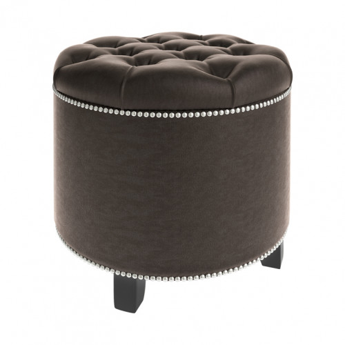 пуф круглый modena brown коричневый в Дзержинске