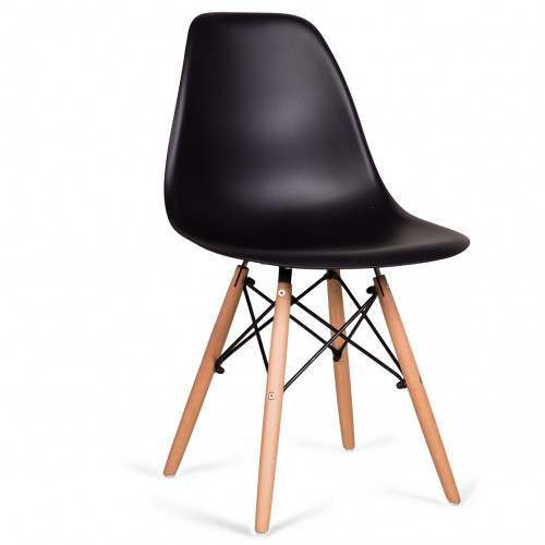 стул деревянный pc-015 черный (eames style) в Дзержинске