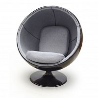 кресло ball chair черно-серое в Дзержинске
