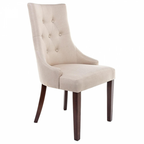 стул деревянный elegance dark walnut / fabric cream в Дзержинске