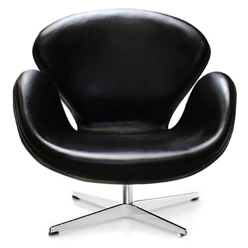 кресло swan chair черное в Дзержинске