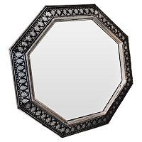 зеркало восьмиугольное черное с орнаментом silver ornaments в Дзержинске