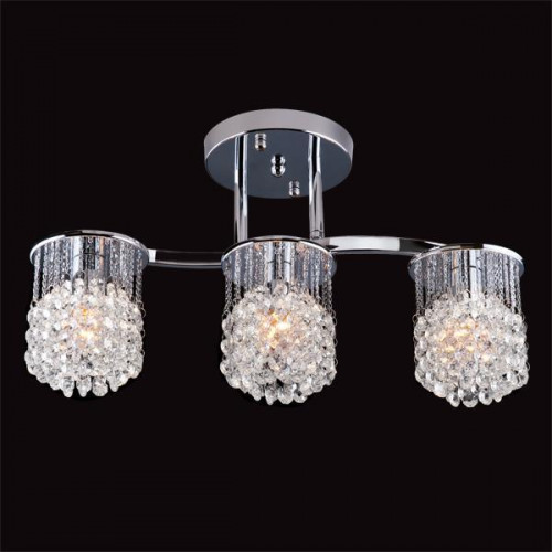 потолочная люстра eurosvet 3222/3 хром strotskis в Дзержинске