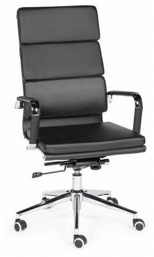 кресло для руководителя norden chairs зуум, обивка: искусственная кожа, цвет: экокожа черная в Дзержинске
